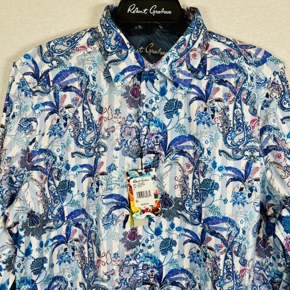 Robert Graham, Colcorsa. Classic Fit Button Down Shirt. Size Large NWT $238 - Picture 1 of 5